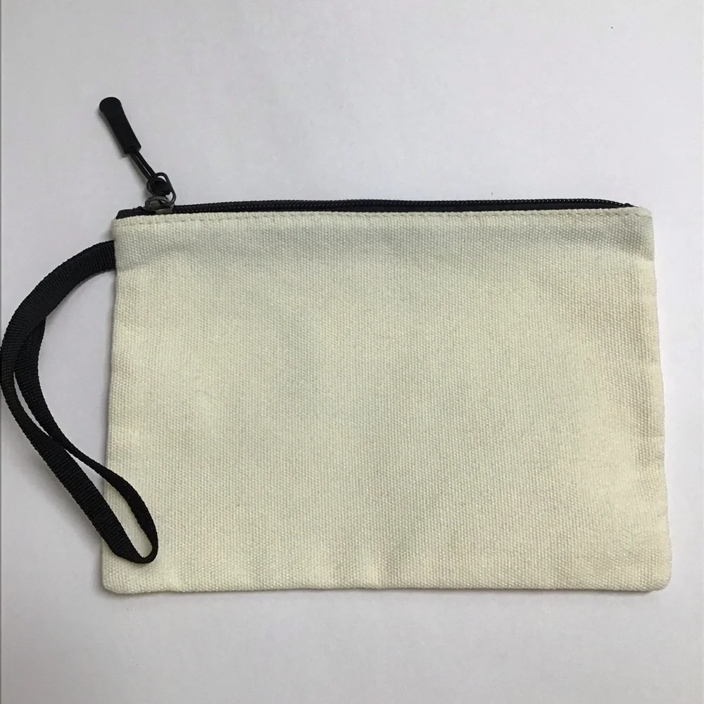 Fall Pumpkin Spice Latte Coffee Cosmetic Bag Canvas Zip Happy Fall Y’all NEW